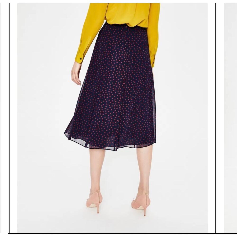 Boden Serena polka dot midi skirt Size 6R - Picture 7 of 8